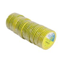 Debflex - Advance 173785 - At7 Pvc - 10 X Insulating Adhesive Tapes 15mmx10m Yellow/green - Flame Retardant