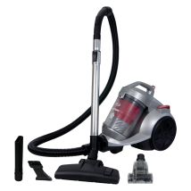 Ew3130 Motion2 Pet Cylinder Bagless Vacuum Cleaner, Hepa Filter To Trap Dust & Mould, 3 Litre Capacity, 700w, Floorhead Attachments, Silver/red - 