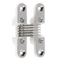 Bisagra Invisible Para Puerta 499 64,5x12,5 Niquelado-blanco.