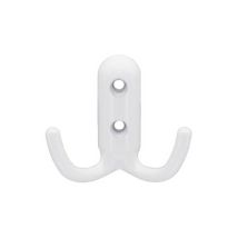 30 X Appendiabiti A 2 Ganci 45x45 Mm Bianco Lucido