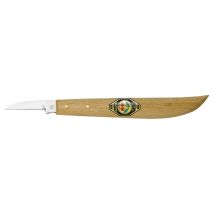 3358000 Cuchillo De Trinchar Con Muesca / Cuchillo De Trinchar Cuchillo Con Lomo Redondo Y Filo Recto De Acero Especial Al Carbono, Mango De Carpe 