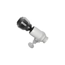 Siroflex Duschstrahlregler 8 cm – Chrom – Strahl und Dusche – Einfach zu installieren – Zubehör für gewindelose Wasserhähne