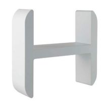Mensola portaoggetti a muro H – 290mm x 270mm x 90mm – ABS – Colore Latte – Damast