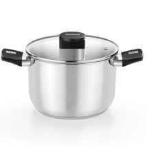 Olla Monix Elite Inox M240230/ 30cm/ 12l/ Acero Inoxidable/ Apta Para Inducción