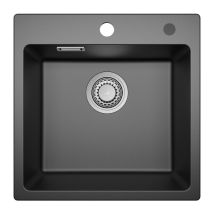 Sofetiy Max Évier De Cuisine En Granit 45 X 45 Cm, Avec Siphon, Bonde Et Trop-plein