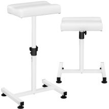 Kosmetischer Pediküre-fußhocker, Höhenverstellbar Bis 75 Cm, Bis 80 Kg – Weiß