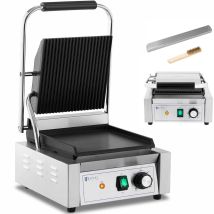Royal Catering - Parrilla De Contacto - Ondulada + Lisa 1,800 W