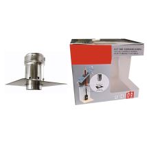 Kit Rpt Ø180 + Placa De Cubierta Negra De 300x300 Mm Joncoux