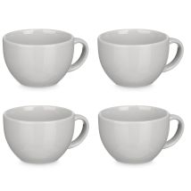 ARTE REGAL – Suppenschalen-Set mit 4 Porzellan-Schalen – 480 ml – 15,5 × 12 × 7,8 cm – gesundheitsfreundlich – modernes Design