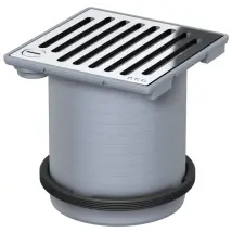 Aco Attacco Passavant 149x149 K3/ Abs/ Antiscivolo/griglia V2a/ Bloccabile, 5141.71.33