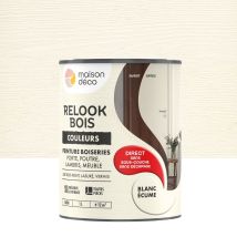 Pintura Para Madera Relook Maison Deco, Espuma Blanca Satinada, 1 L Maison Deco