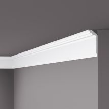 Noel&marquet - Stuckleiste Nomastyl Gt 50 X 120 X 2000 Mm Deckenleiste Polystyrol Weiß Leicht Und Stabil Hochwertig Schnell Montiert 2 Meter Noël & 