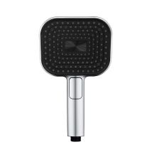 Cabezal De Ducha Cuadrado Moderno Con Manguera Flexible Y Soporte Ajustable, Cabezal De Ducha De Alta Presión Para El Hogar Y La Autocaravana, Cromado