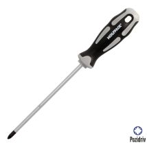 Destornillador Pozidriv Acero S2 Mango Tpr Bimaterial. Medida Pz 2 X Ø 6 X 150 Mm. Din5262.