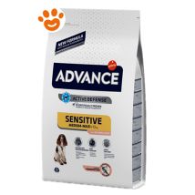 Advance Dog Sensitive Adult Medium Maxi Salmone E Riso - Advance Dog Sensitive Adult Medium Maxi Salmone E Riso - Sacco Da 12 Kg
