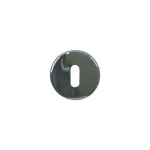 Runde Schlüsselrosetten – Edelstahl 304 glänzend x2 – Durchmesser 53 mm – Dicke 8 mm – schlüsselfertig