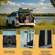Trasportino Per Cani Auto Box Da Viaggio Per Animali Per Tutti I Cofani Di Auto Ibride Alluminio Cuccetta Per Aereo Varie Misure Trasportino Per Cani 