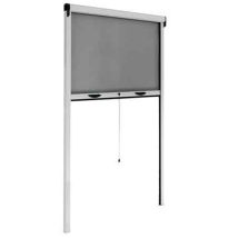 Zanzariera Avvolgibile Verticale Professionale 120x160 Cm - Colore Bianco