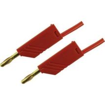 SKS Hirschmann – 25 cm – Spina a banana 4 mm – PVC, 2.5 mm², 32 A, -15 a +70 °C