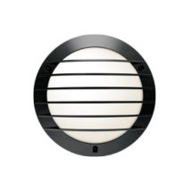 Sarlam 644706 Plafonnier/Wandapplikation 18W Schwarz Ø309mm Aluminium – IK09 – Kompakte Leuchtstofflampe