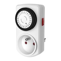 Gao - Mini Programador Mecánico Diario 3680 W - 48 Programas - Blanco