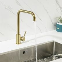 Lonheo Grifo De Cocina Con Aireador Desmontable, Grifo Cocina De Acero Inoxidable, Giratorio A 360° Grifo De Fregadero Monomando Para Agua Caliente Y 