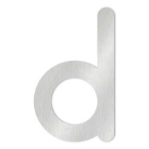 Heibi Metall - Heibi 1x Max Hausnummer/buchstabe Zur Wahl Edelstahl 10/16 Cm 0 1 2 3 4 5 6 7 8 9 A B C D / Buchstabe D