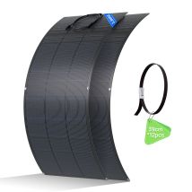 Eco-worthy Flexibel Solarpanel 400w, 2x200w Solarmodul, Etfe-material, 18bb-monokristalline Zelle, 25% Hoher Wirkungsgrad, Für Balkon, Wohnmobil, Boot