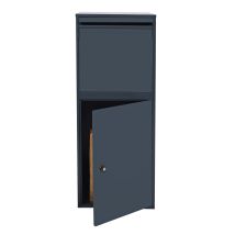 Wiltec - Xpotool Cassetta Postale Per Pacchi Grigia 41x38x102 Cm Portapacchi Cassetta Della Posta
