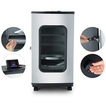 Fumoir électrique Cookfire 1934 – Acier inoxydable – 650W – 81 x 52 x 43 cm – Jardin piscine