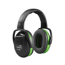 Cuffia di protezione acustica Secure 1 – SNR 26 dB – 75-90 dB – Peso 227 g – Colore nero-verde – Hellberg