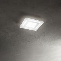 Perenz - Bend Plafoniera Led 30w Cct 3000°/4000°/6000°k In Metallo E Plexiglass 35cm