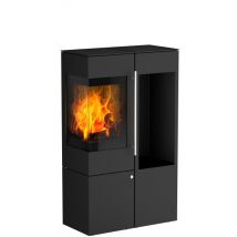 Kaminofen Olsberg Ipala Smart Compact 5 Kw Türanschlag Links Ofen Holzofen Mit Holzregal