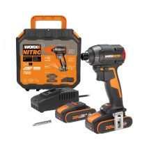 Worx Visseuse À Chocs Sans Fil 20 V Worx Wx265, 200 Nm + 2 Batteries 2ah