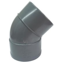 Crearplast - Codo 45o Macho Hembra Pvc Evacuación Medidas Accesorios Fontanería: 40.45o