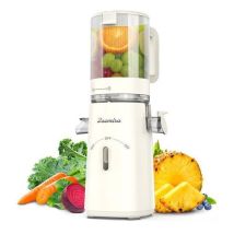 Extracteur De Jus De Fruits Et Légumes Avec Goulotte D'Alimentation De 120mm - Capacité De 1,5 L - 99.6%pureté Du Jus Élevée -blanc