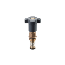 Oventrop – Cabezal para grifo KFR DN25 – Rosca DN 25 – Material: bronce – Válvula de calefacción central