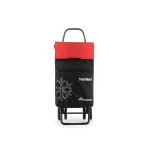 Carro de compra termo XL 4 ruedas aluminio tejido multifuncional – Armazón plegable – Ideal para compras diarias
