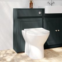 Orbit - Classica Traditional Back To Wall Wc Unit 500mm Wide - Charcoal Grey