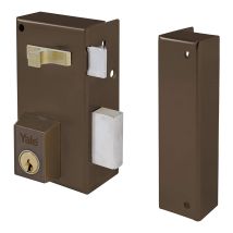 Cerradura Sobreponer 70x40mm 56ar70dhp Hierro Pintado Derecha Yale