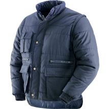 Giaccone Giubbotto da lavoro Savoia 2 in 1 blu – XL, XXL – 65% poliestere, 35% cotone – Giacconi – 422150