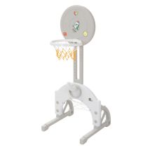 Joyz Kinder Basketballkorb Set, 3-in-1 Basketballständer Höhenverstellbar Mit Basketballkorb, Fußballtor & Ringwurfspiel, Spielplatz Für Kinder, 