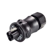 Wieland - 96.032.4053.1 Verbinder Gesis Ip68, 3-polig M Luftschraubenpresse 6-10 Mm, Schwarz 1 Stück Steckverbinder