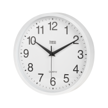 Horloge Murale Teesa Blanche Moderne Silencieuse De 25 Cm