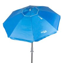 Parasol De Playa Aktive Azul Ø190 Cm Protección Uv50