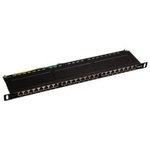 Alantec Pk028 Patchpanel Schwarz 24 Ports 1u