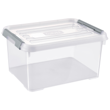 Aufbewahrungsbox Allibert Handy Plus 15 L Transparent Graue Clips
