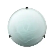 Duna Deckenleuchte 30 Cm Alabasterweiß Mit Chromhaken