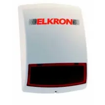Elkron – Sirena da esterno HP500 – Potenza sonora 104 dBa, Portata oltre 100 m, Alimentazione 4 batterie alcaline – Dimensioni 220x257x69 mm