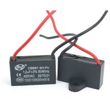 2er-pack Cbb61 1,5 Μf 450 V Ac 50/60 Hz Kondensatoren – 95 Mm Kabellänge – Für Deckenventilatoren Und Klimaanlagen – Kondensator 1